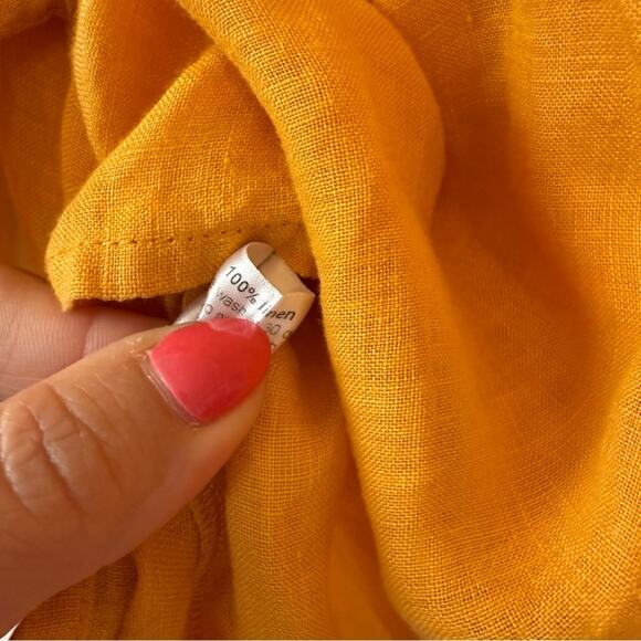 Eskander Sloped Shoulder Linen Shirt - Picture 5 of 6